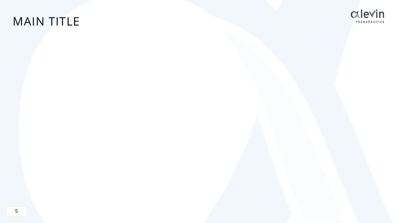 A white content slide with a small logo and the pale alpha behind