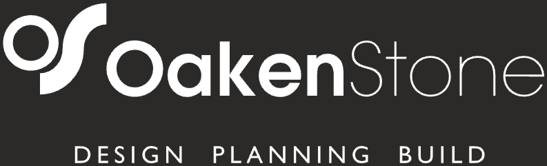 The OakenStone logo: Design, Planning, Build