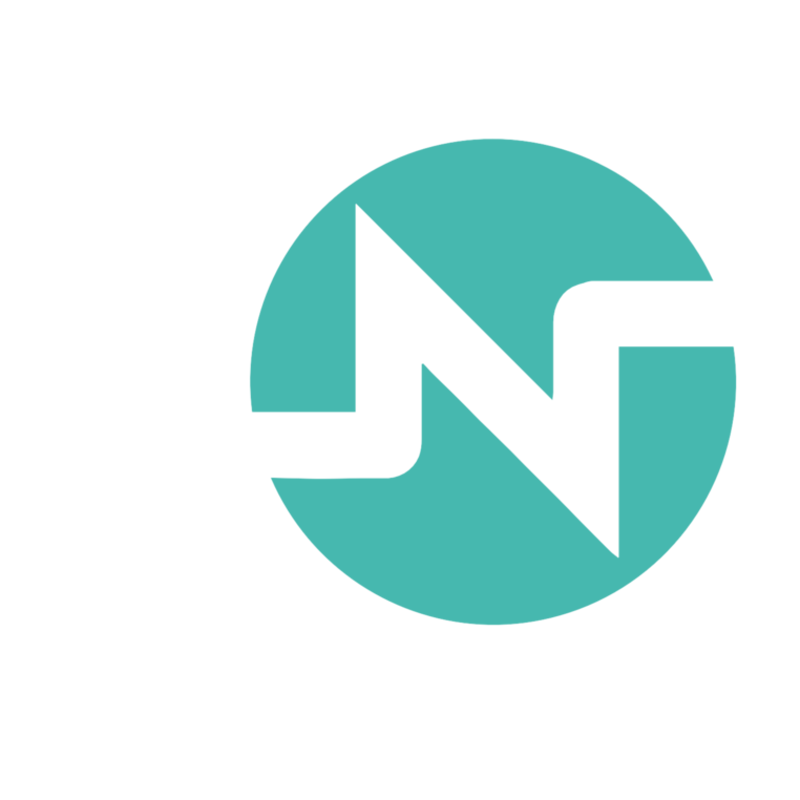 The symbol the board chose: a teal circle with a white pulse line that draws an N