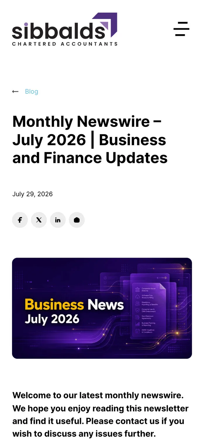 The July 2026 Monthly Newswire on a phone