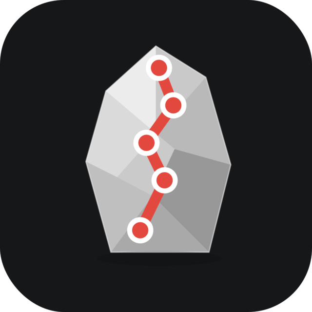 The TopoLine app icon on black