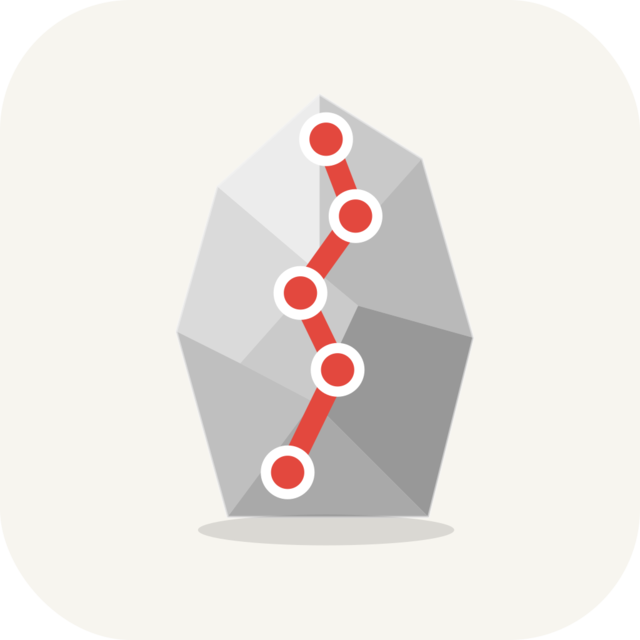 The TopoLine app icon on an off-white background