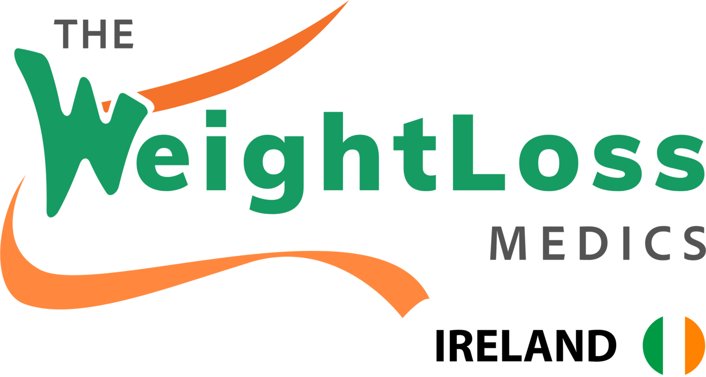The Irish logo: the mark in green and orange, with “IRELAND” and a round tricolour